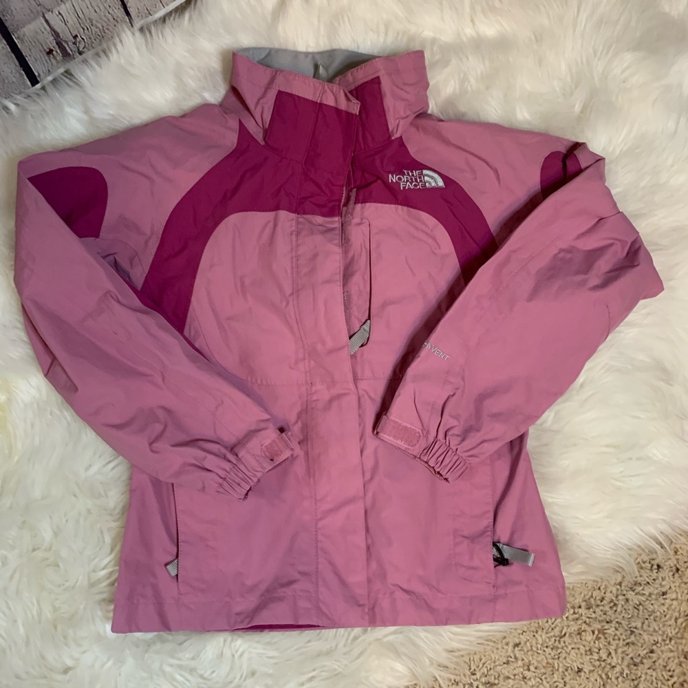 The North Face HyVent pink jacket, S/P